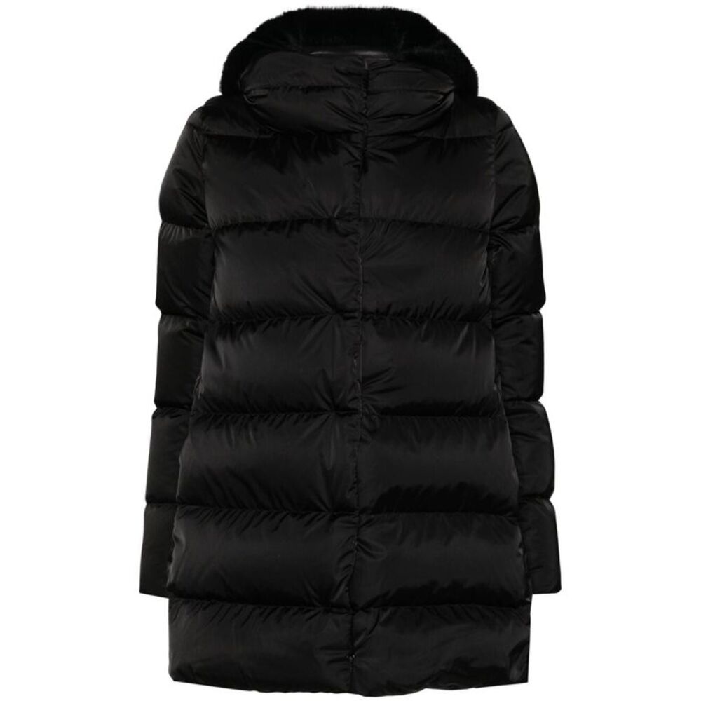 Piumino A-Shape In Raso E Lady Alternative Fur Women